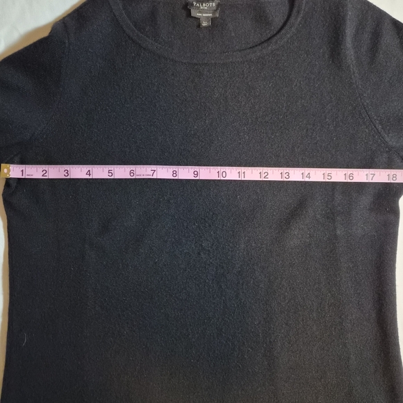 Talbots Petites Pure Cashmere 3/4 Sleeve Sweater LP - Picture 3 of 7